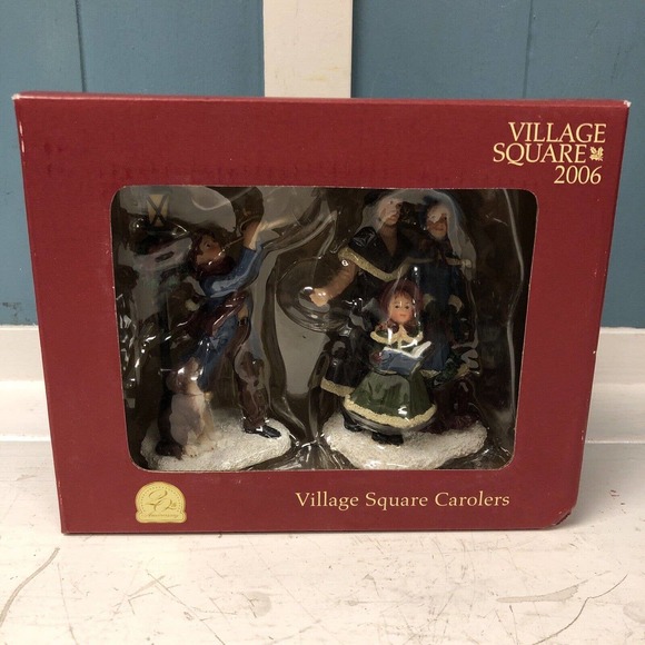 Village Square 20th Anniversary Village Square Carolers Christmas Figurines 2006 - Picture 1 of 4